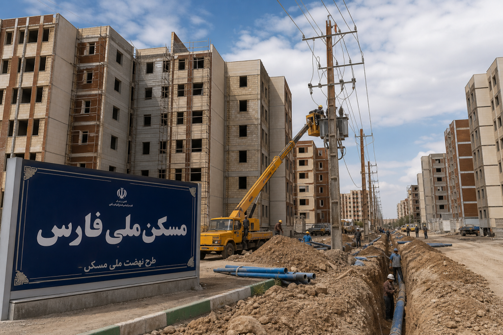 تکمیل زیرساخت ۷۷۸۰ واحد نهضت ملی مسکن در فارس