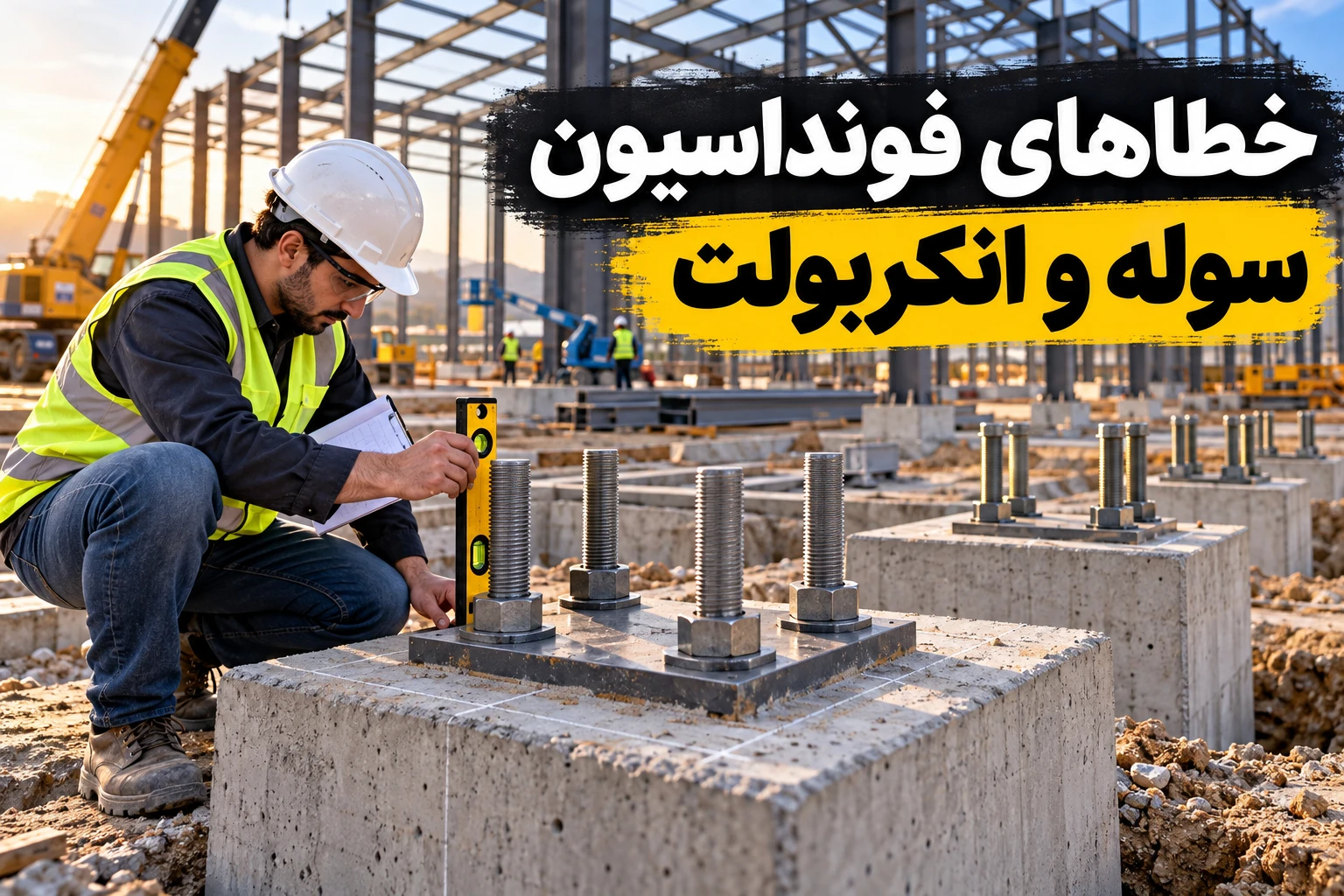 خطاهای فونداسیون سوله و انکربولت