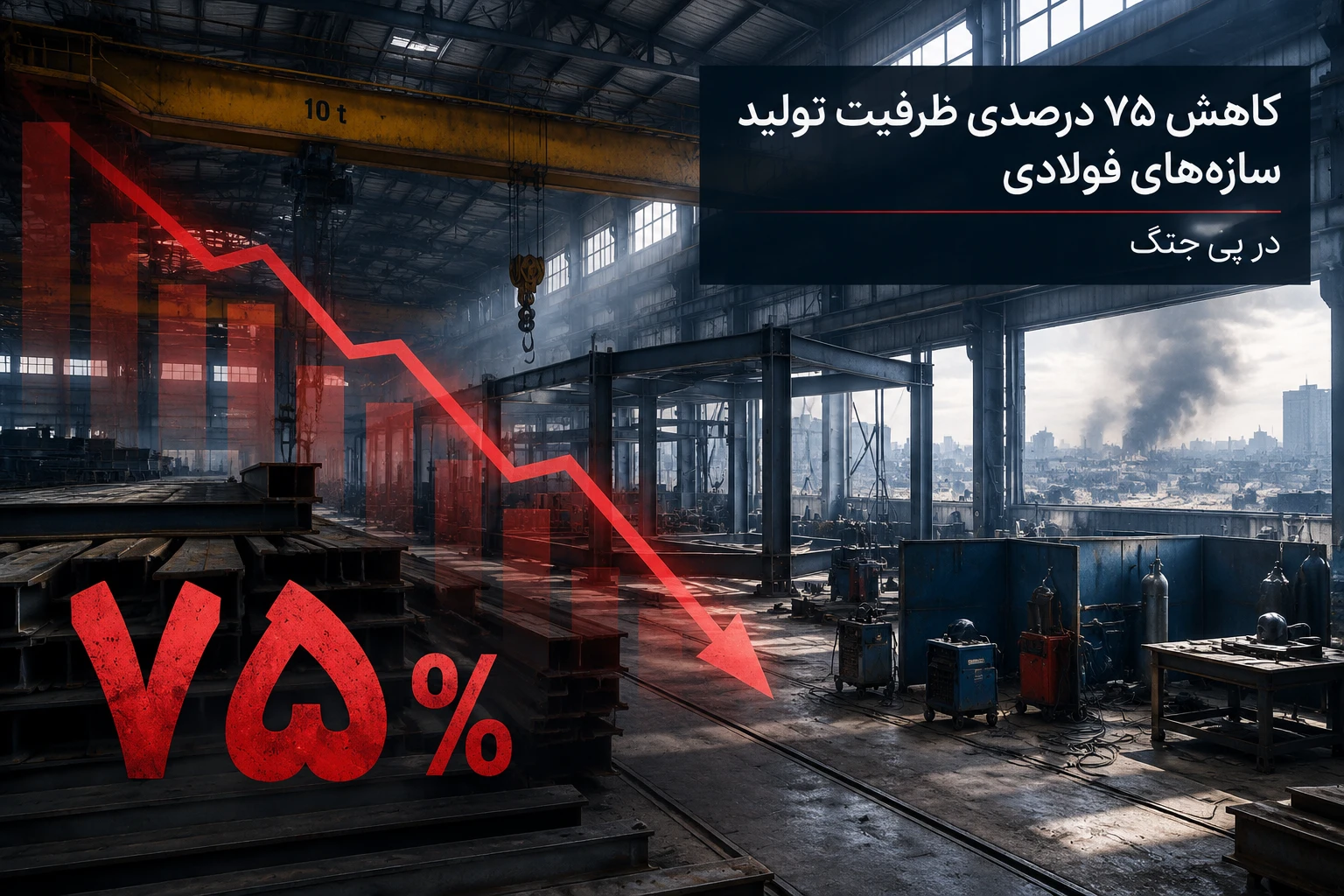 کاهش ۷۵ درصدی ظرفیت تولید سازه های فو...